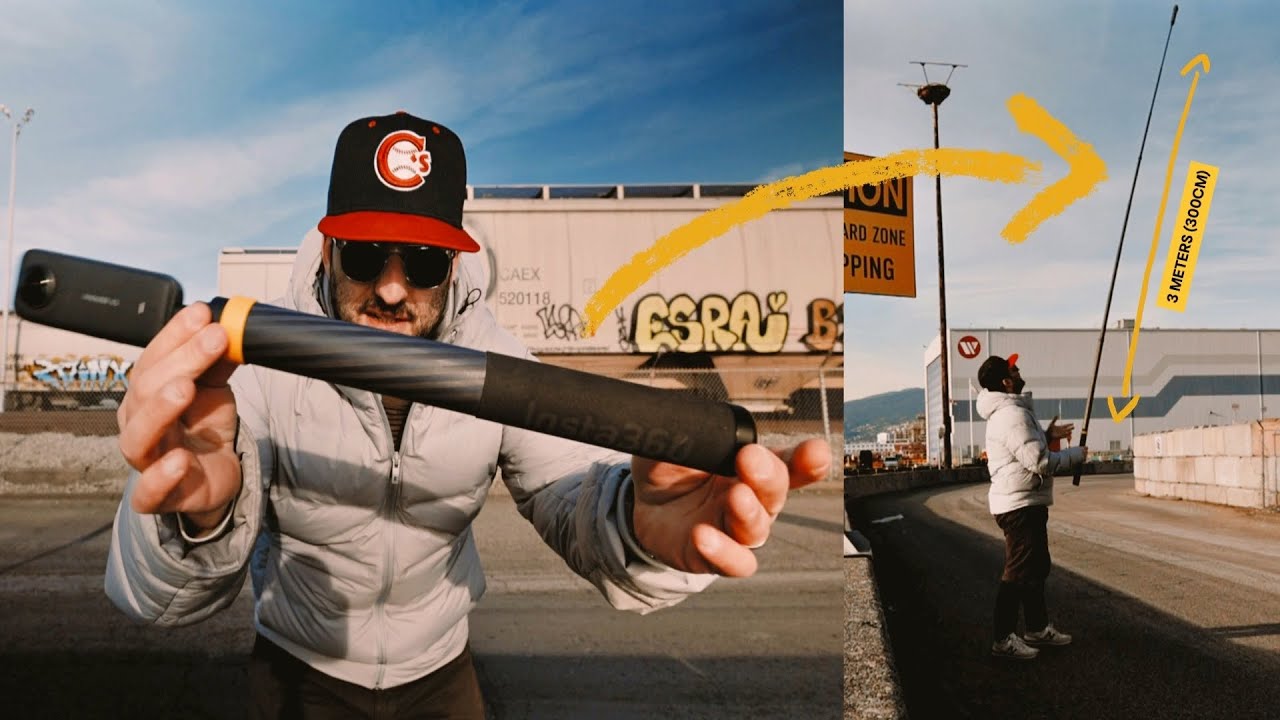 Insta360 Extended Selfie Stick. The best x4 / x3 / x2 accessory you can get.