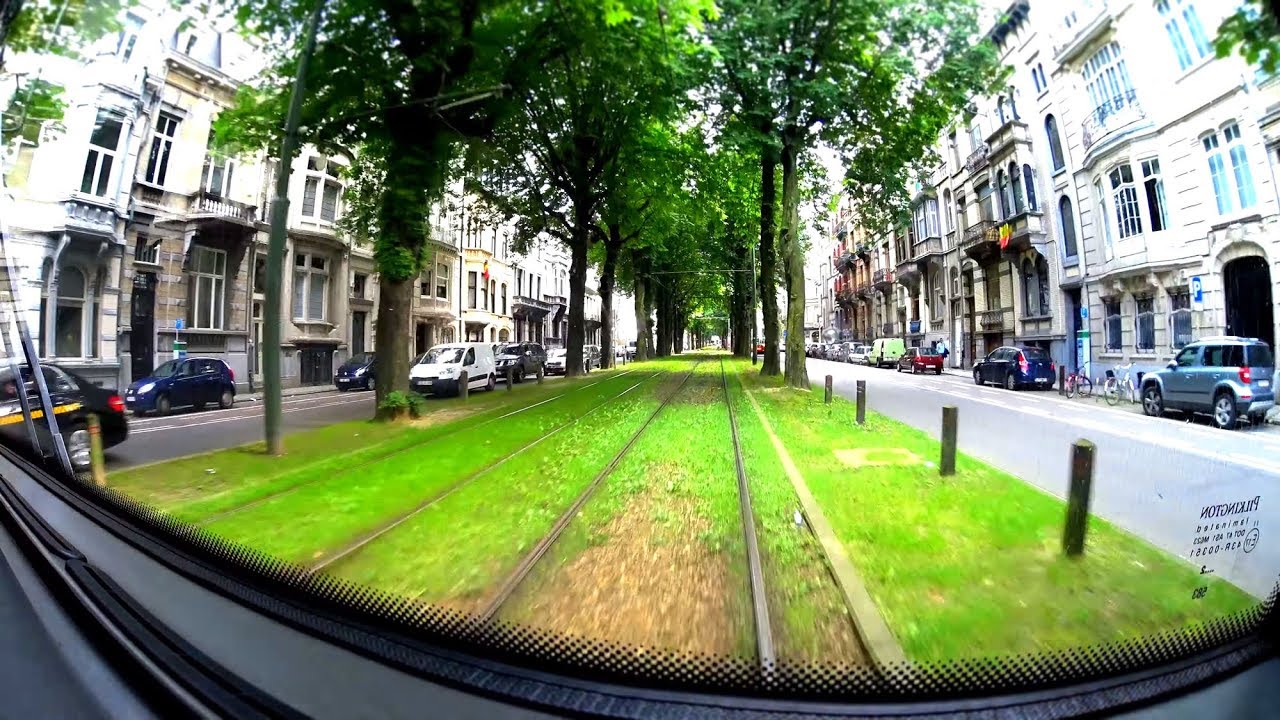 The Brussels Tram Route 3 - Whole Tramline - Timelapse