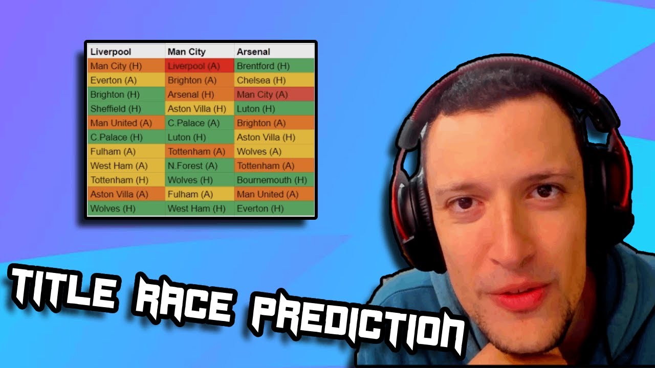 PREMIER LEAGUE TITLE RACE PREDICTIONS