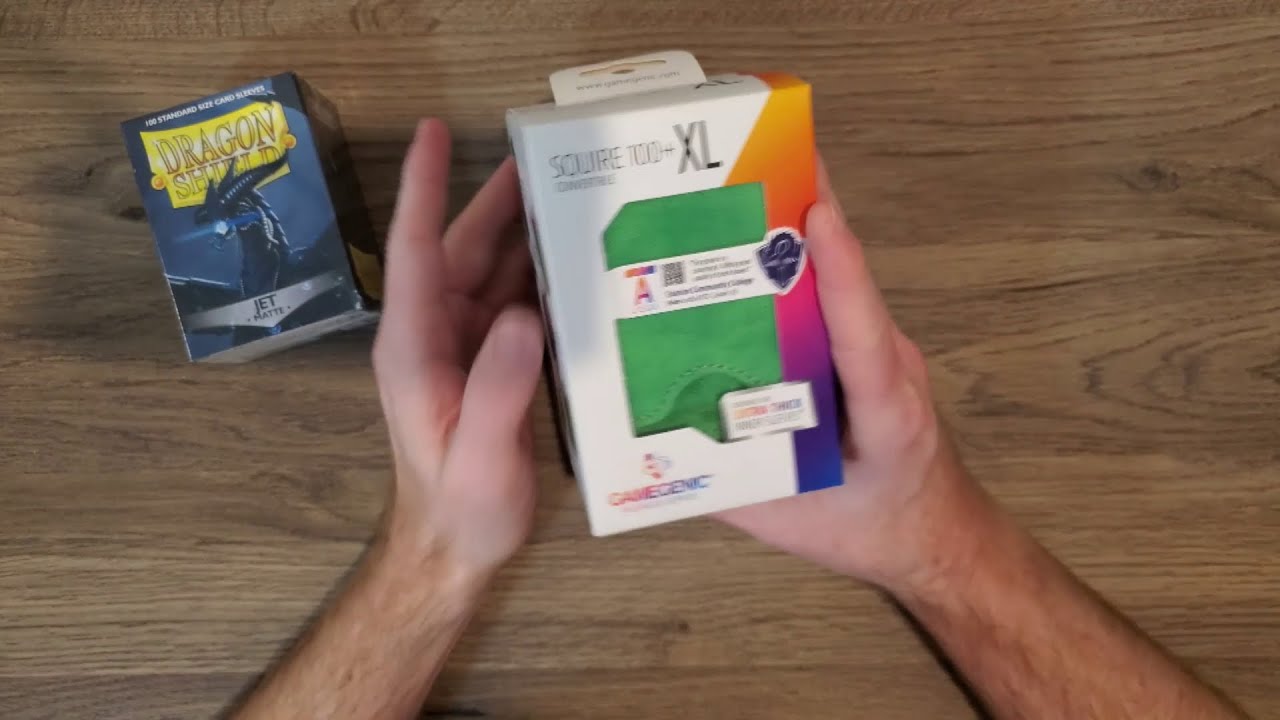 Gamegenic Deck Box and Dragon Shield Jet Matte Sleeves