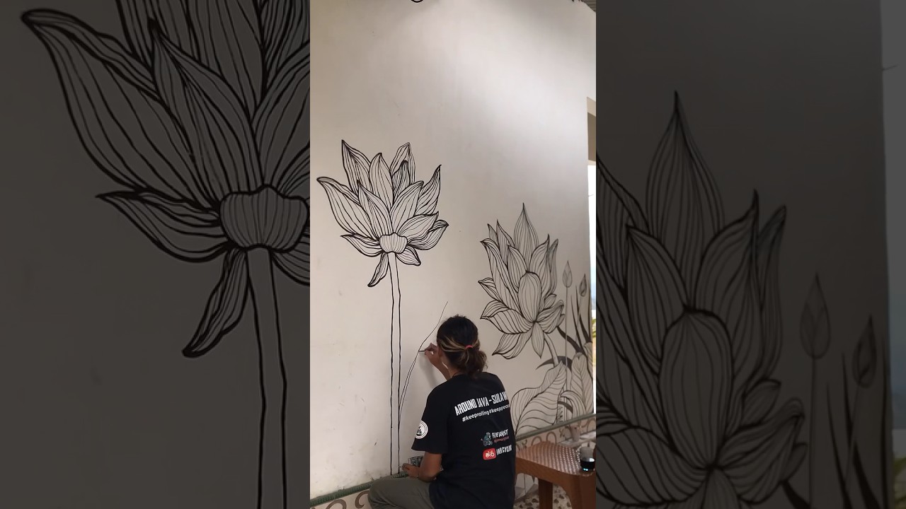 gambar mural indonesia artis #kelilingindonesia #shortvideo