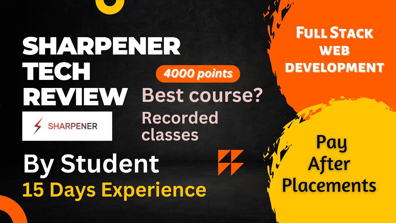 Sharpener tech review after 15 days,Honest review with all details,4000 points done, ISA agreement