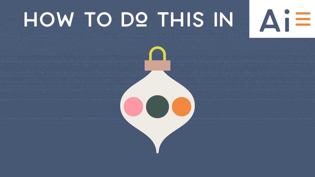 Illustrator Tutorial: How to Make a Ornament | EP002