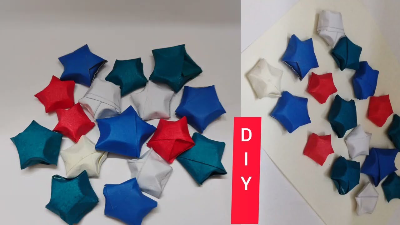 ⭐ How to make paper stars ⭐ #diy #arigami #papercrafts #craft #youtube#trending #easyorigam #star#yt