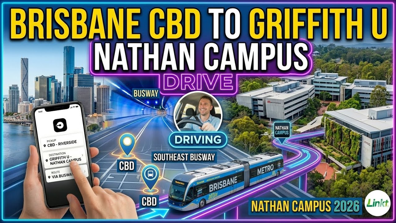 4K- Brisbane CBD to Griffith university Nathan Campus Drive Brisbane 2023 #griffith #university