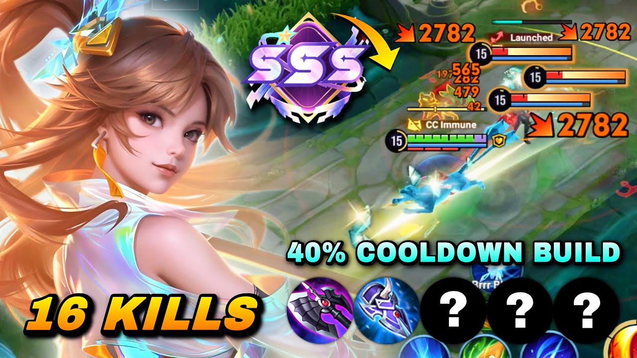 TOP ASIA YING 40% COOLDOWN BUILD UNREAL DAMAGE IN JUNGLE HIGH RANK! | TOP 1 YING BUILD & ARCANA
