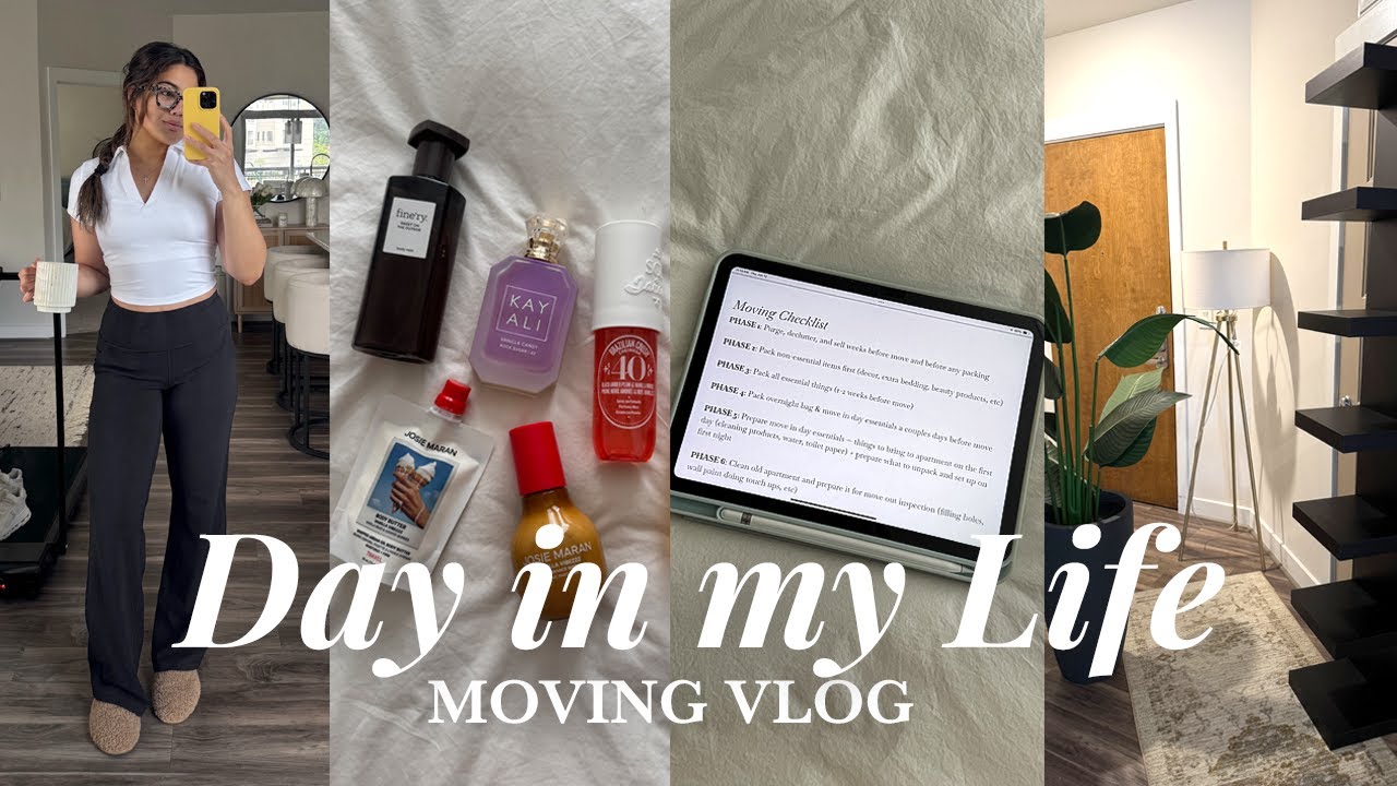 MOVING PREP! moving checklist, packing tips, selling furniture, decluttering and purging