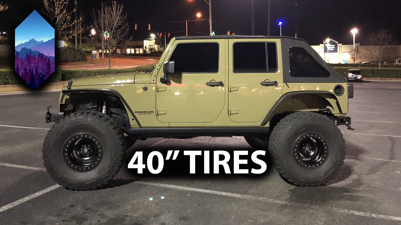 Warden JKU | Установка 40-дюймовых шин