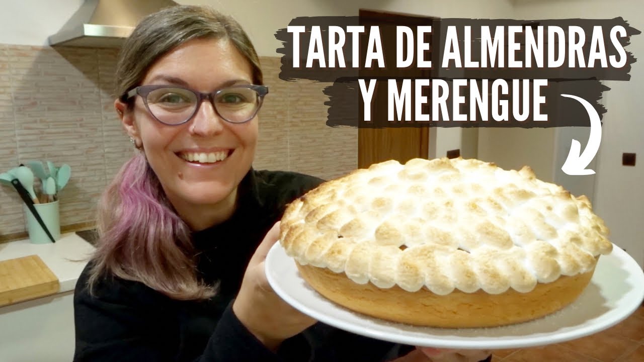 TARTA de ALMENDRAS y MERENGUE Fácil y Rápida *TARTAS CASERAS*