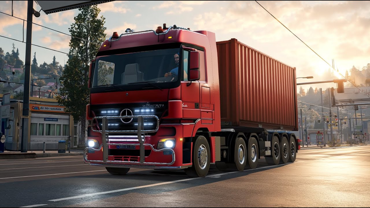 Truck Simulator Ultimate🚛📦573km Container Run:Toll Road, Service&Freight Train🚆☕iOS Android Gameplay
