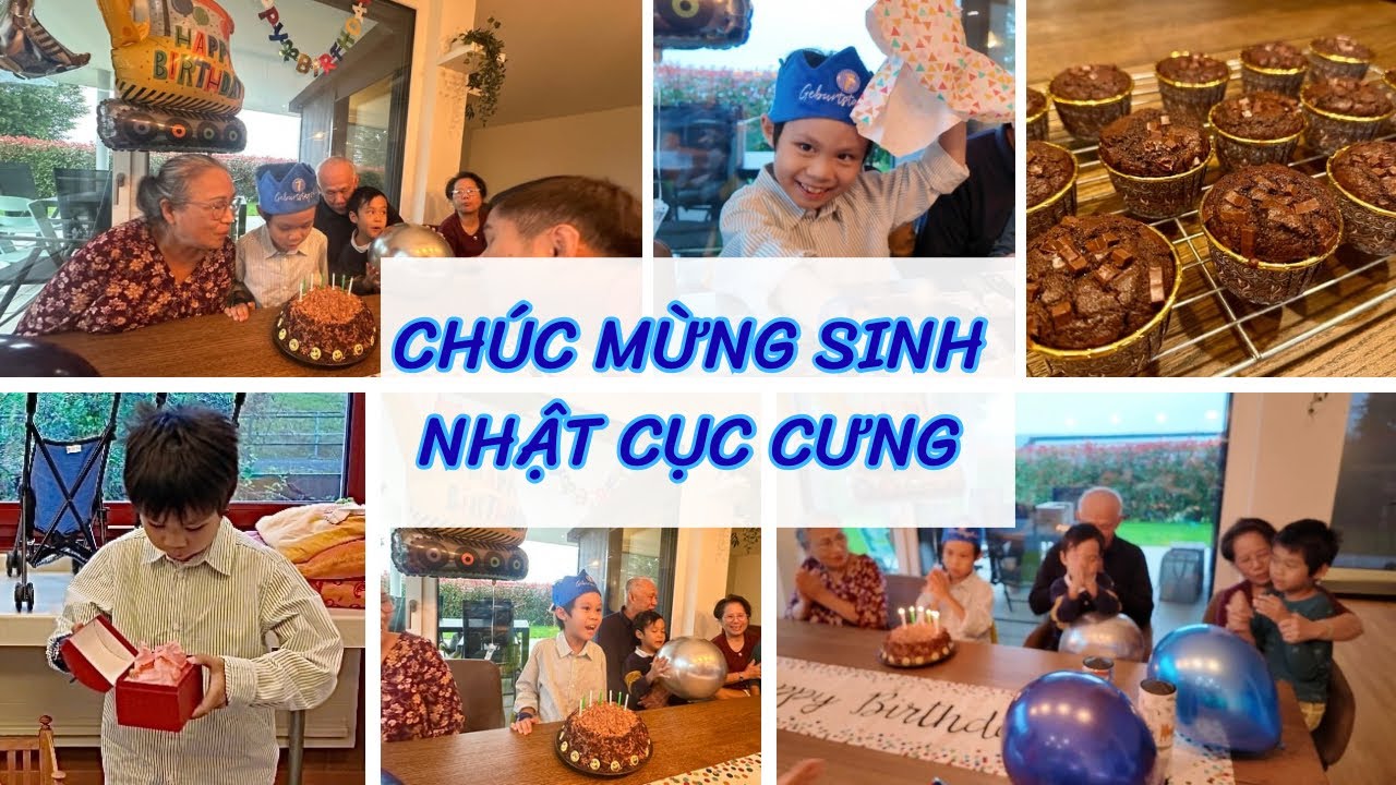 Vlog #5 - 🎂👦🏻 Chúc Mừng Ngày Sinh Nhật Của Em Bé VIỆT NAM 🇻🇳 Tại THUỴ SỸ 🇨🇭