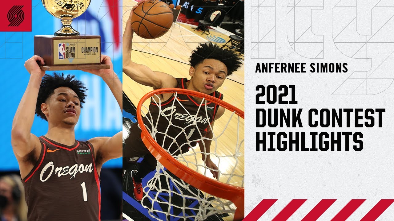 Anfernee Simons Dunk Contest ALL DUNKS | 2021 NBA All-Star