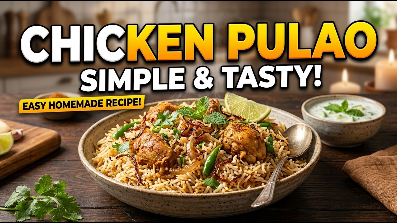Chicken Pulao Recipe | How to make Chicken Pulao Recipe at Home | #ckicken pulao #chickenrecipe