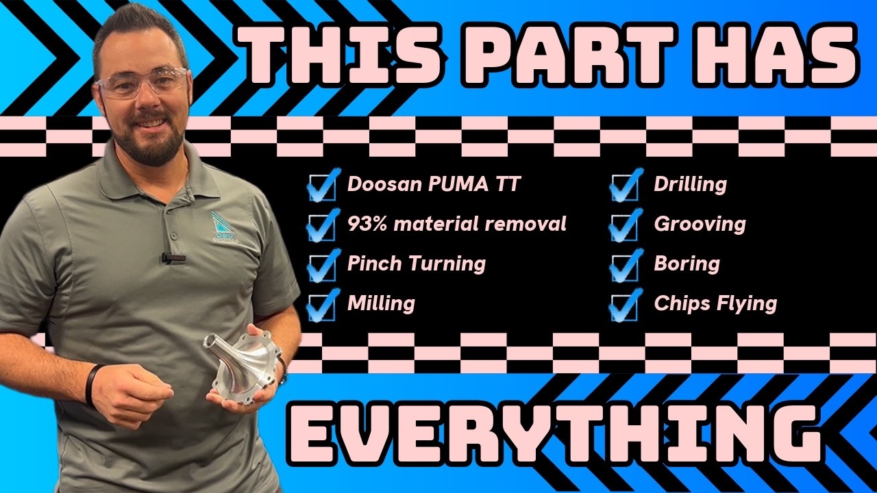 Mill-Turn in Action: Turning, Milling, Drilling & Tapping in One Setup. 93% material removal!!!