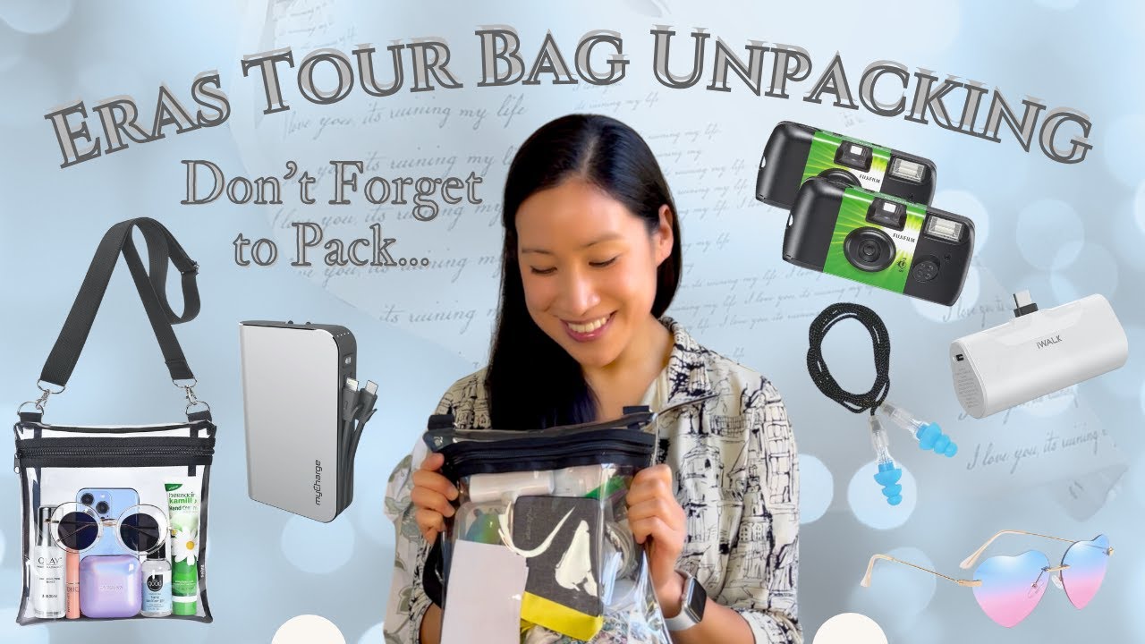 Unpacking My London Eras Tour Bag! + Tips On What To Pack In Yours