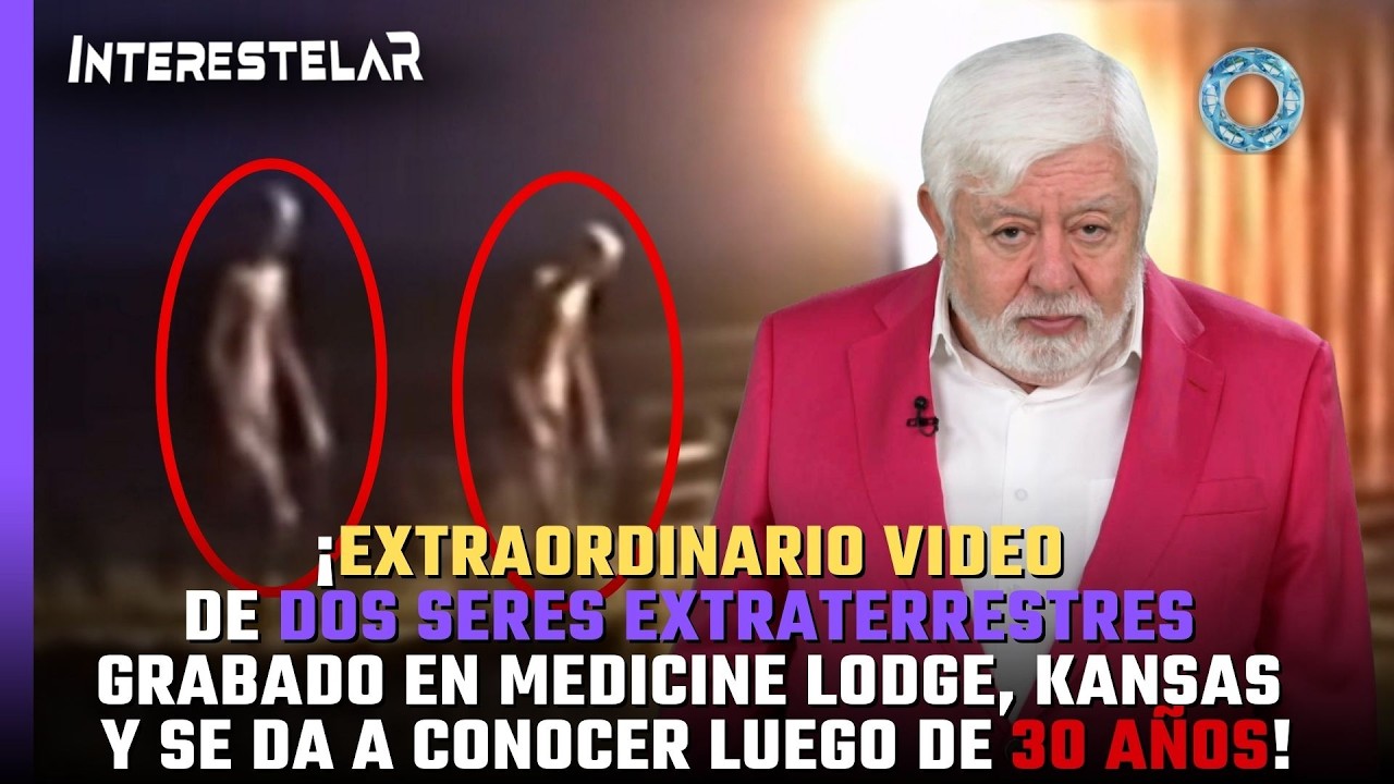 ¡Extraordinario video de dos seres extraterrestres grabado en Medicine Lodge, Kansas! 👽