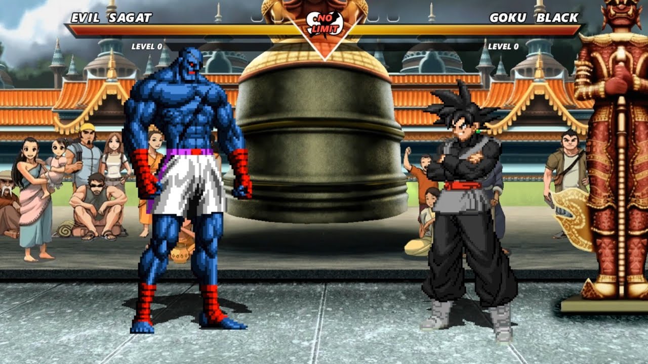 EVIL SAGAT против GOKU BLACK - Безумный бой на высшем уровне!