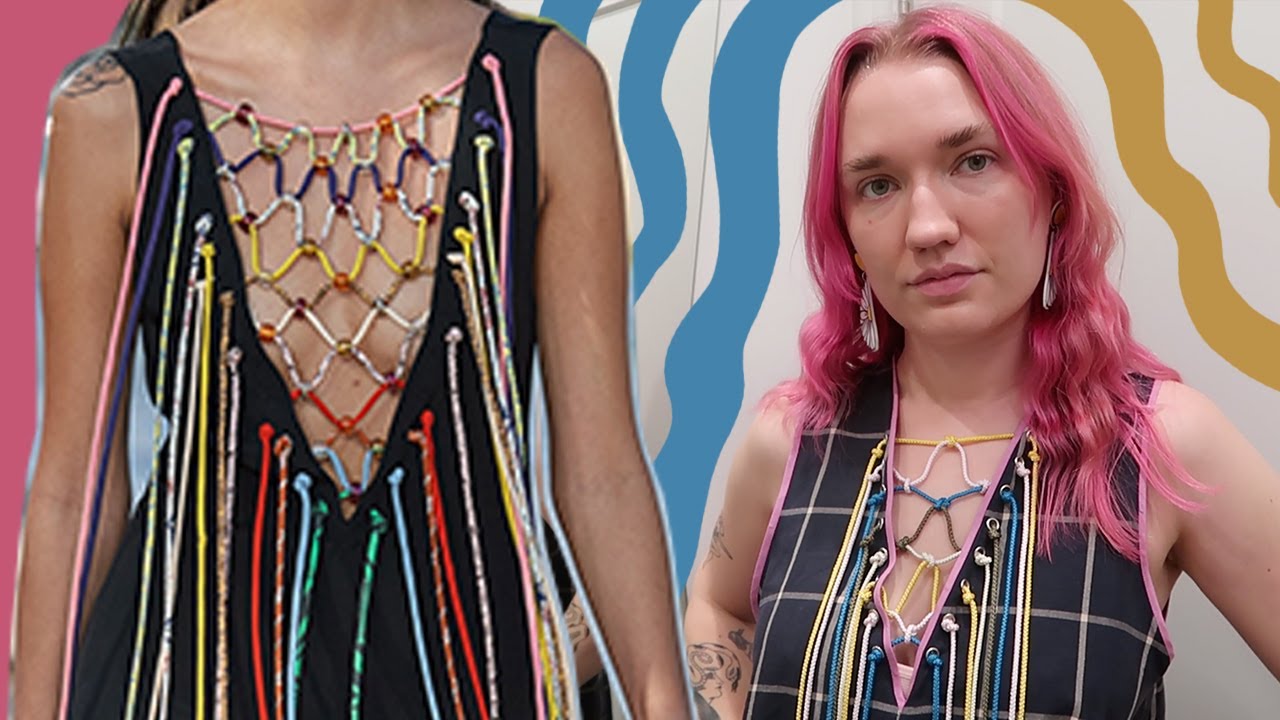 DIY Knotted Cord Dress inspired by Chloe SS22