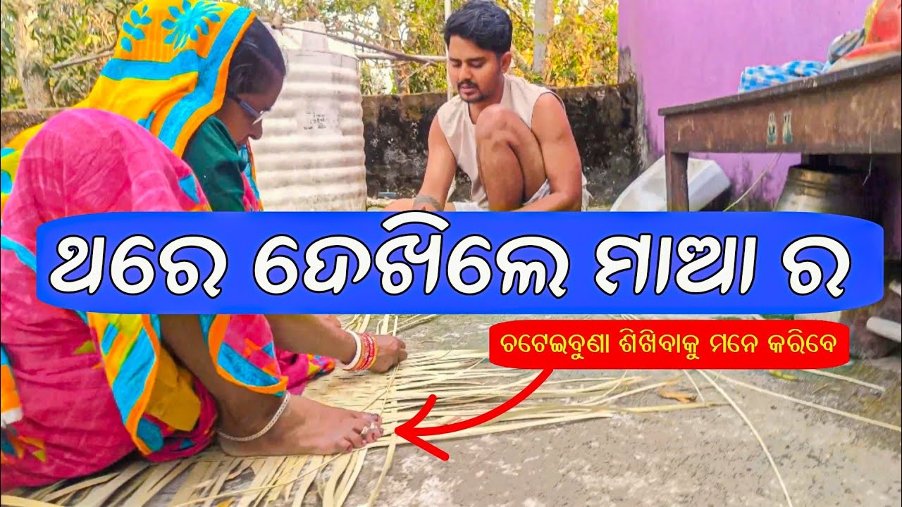 ଥରେ ଦେଖିଲେ ମାଆ ର ଚଟେଇବୁଣା ଶିଖିବାକୁ ମନେ କରିବେ ♥️  / Bm Bikash Vlog Video 