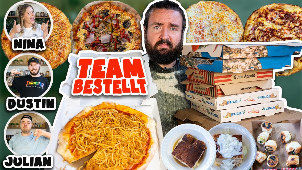 1 TAG  PIZZA BESTELL BEWERTUNGEN von meinem TEAM RATEN
