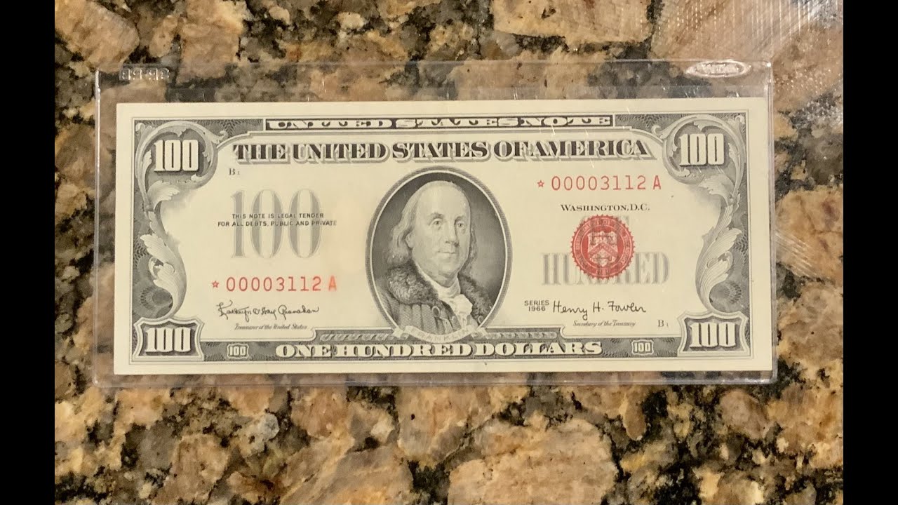 Star Note Sunday #2 (Red Seal $100 bill, Old US Paper Currency)