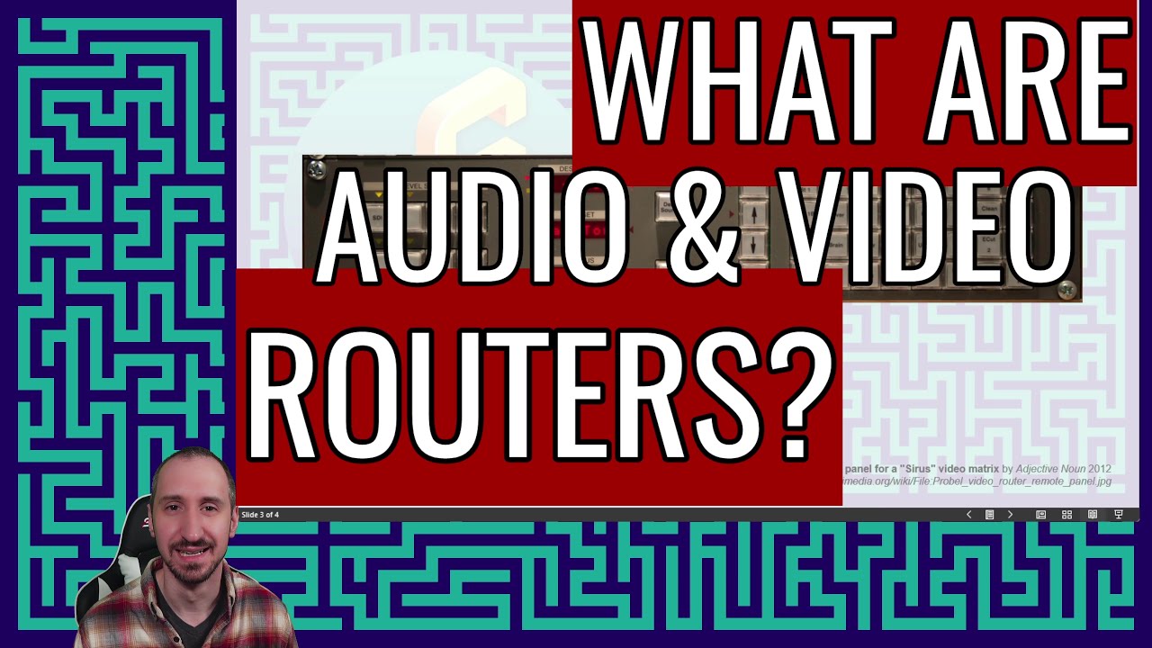 What are audio and video routers for broadcast?
