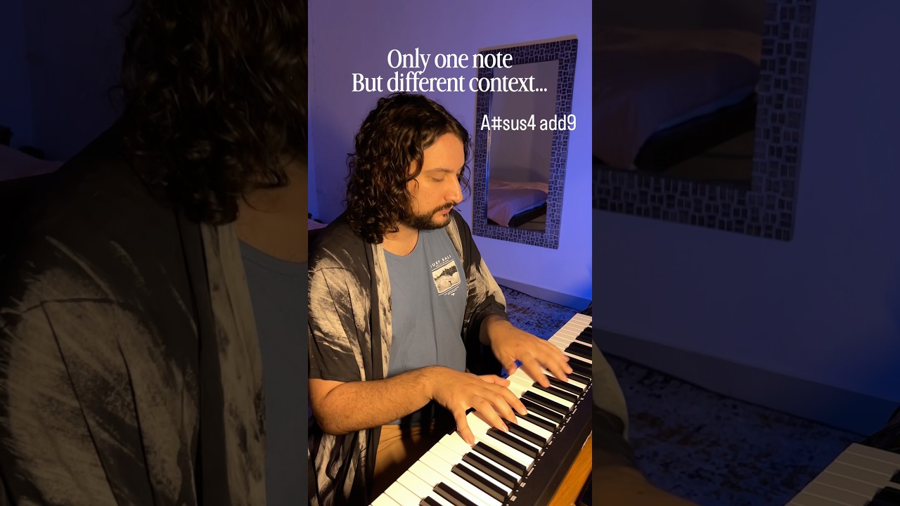 Same note but different context #piano #harmony #composer #melody
