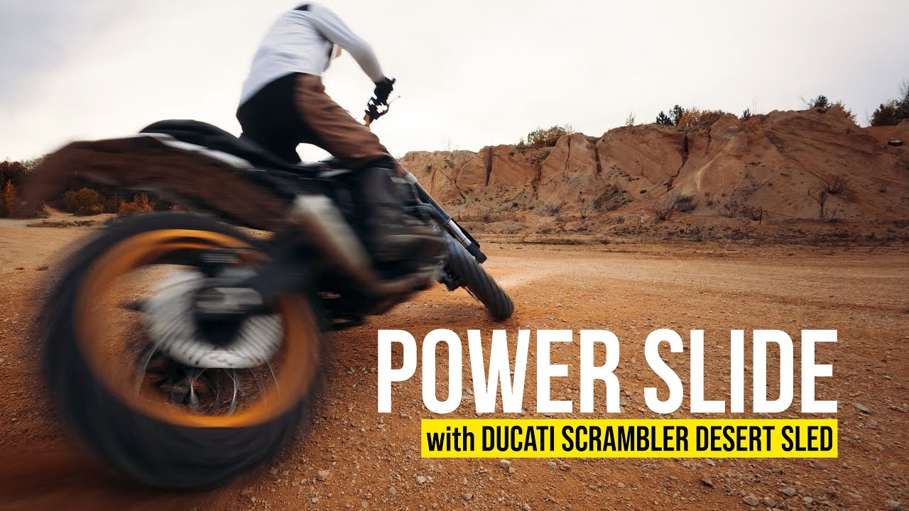 Učím se power slidy ✕ Ducati Scrambler Desert Sled