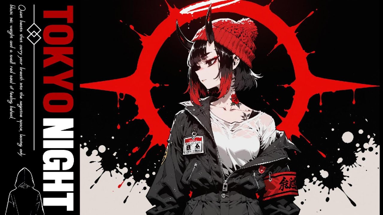 朱の輪郭 · Crimson Outline | Tokyo Night Beats | UnderlayerMusic