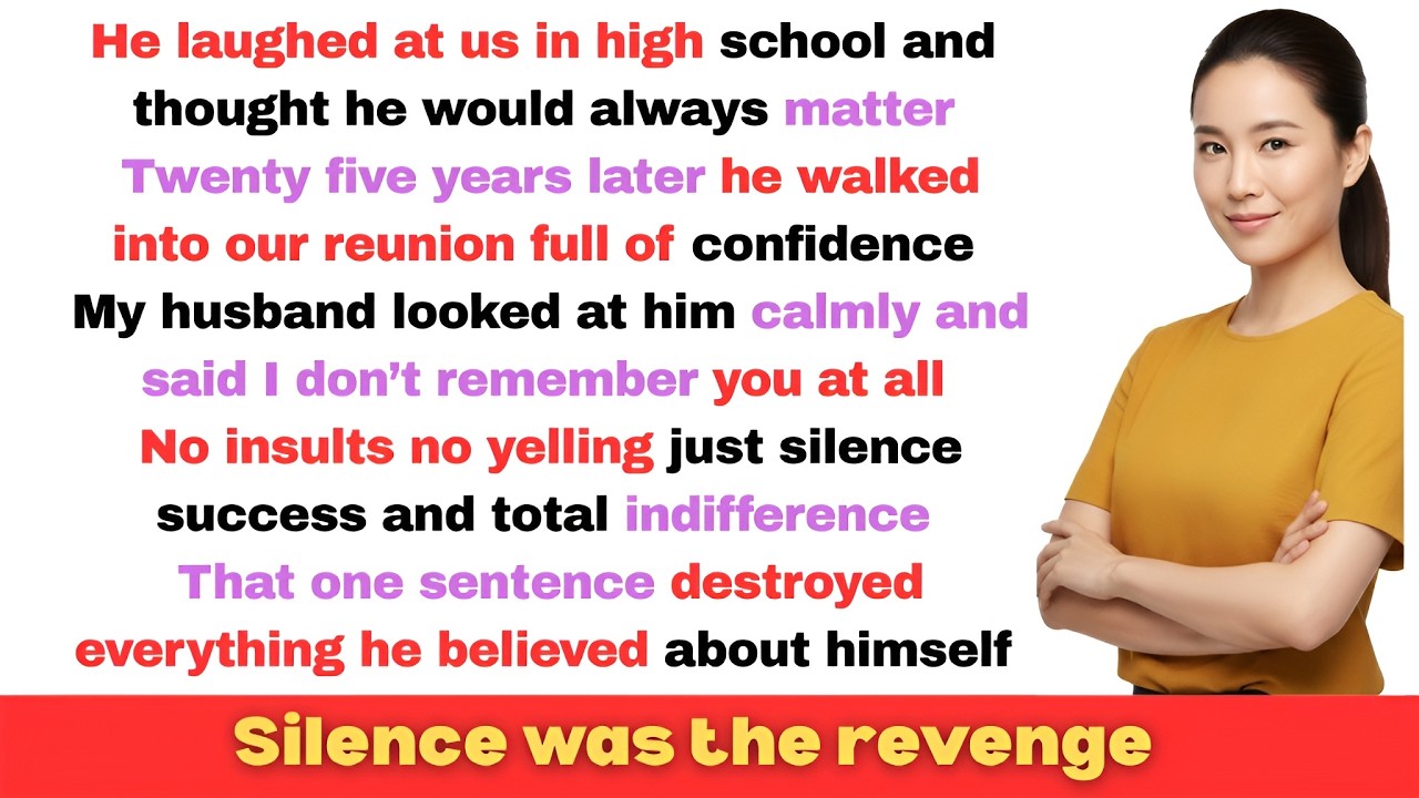 He Mocked Us in High School… 25 Years Later, My Husband Didn’t Even Remember Him