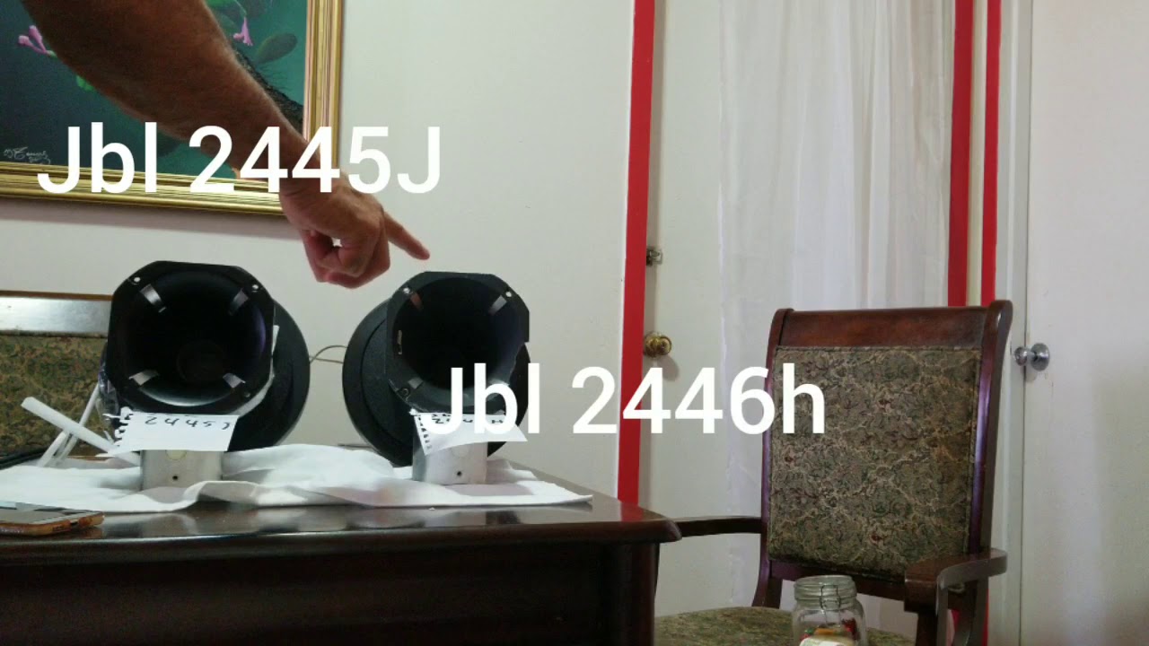 Prueba sonido  de driver- JBL 2445J vs JBL 2446H