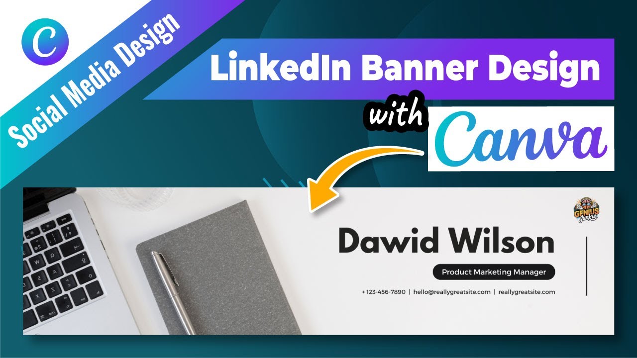 Как создать профессиональный баннер для LinkedIn с помощью Canva | Genius Junkie