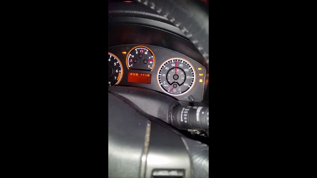 VDC/ABS/4WD LIGHTS ON NISSAN ARMADA 2010