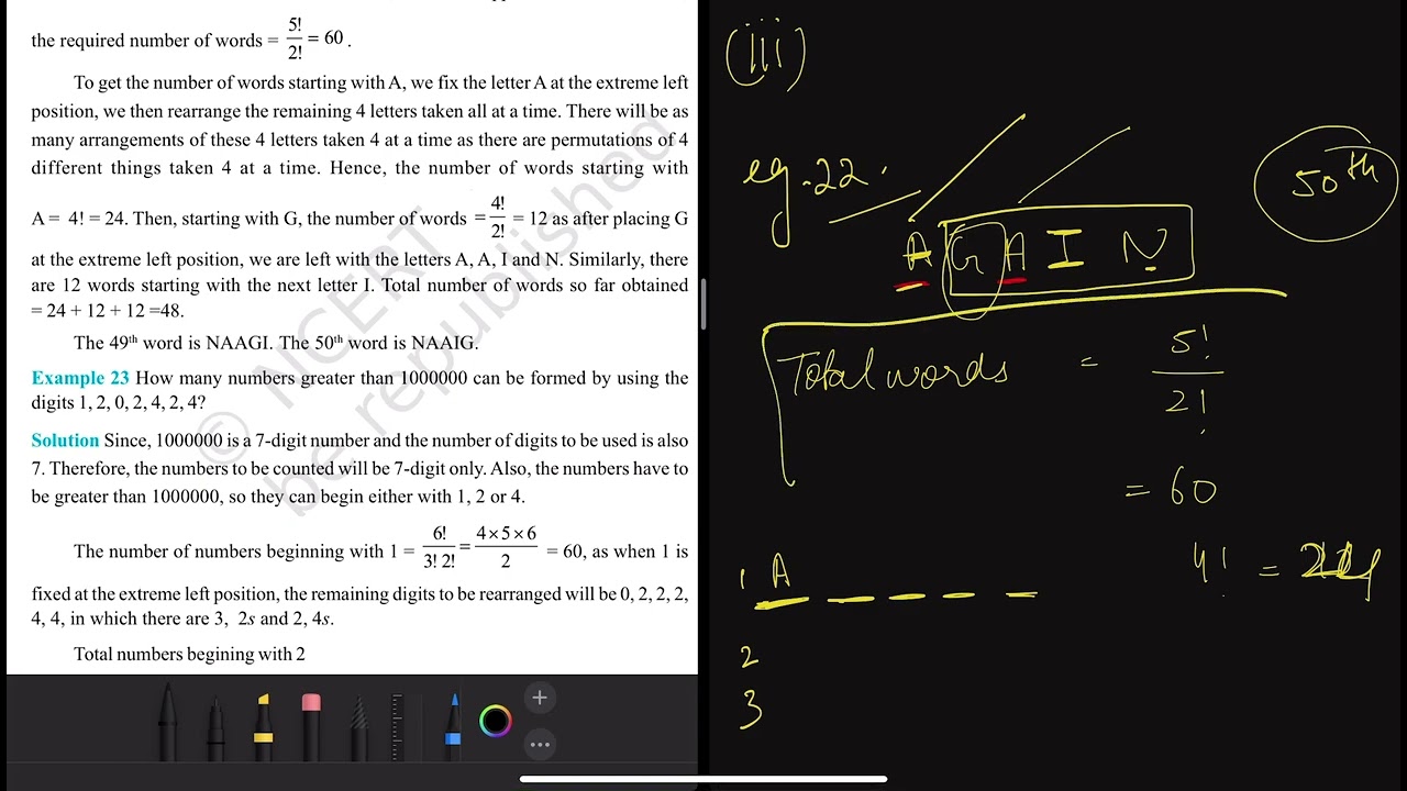 NCERT MATHS CLASS 11 || Chapter 6 Permutations and Combinations || Miscellaneous Ex. || Introduction