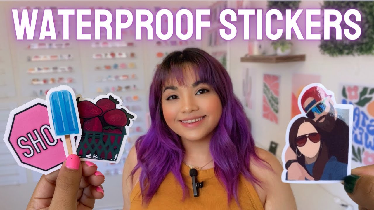 how to make waterproof stickers | making vinyl die cut stickers with circuit explore 3