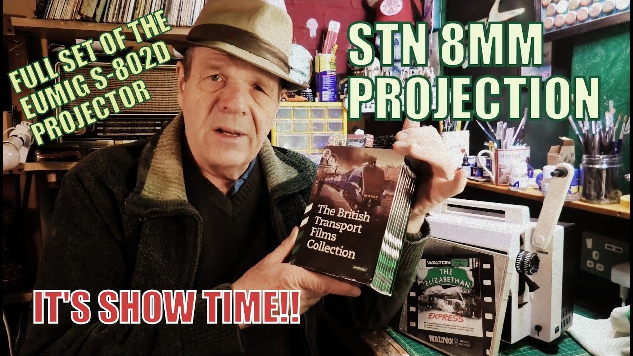 EUMIG S 802 D STANDARD 8MM FULL SET UP AND PROJECTION