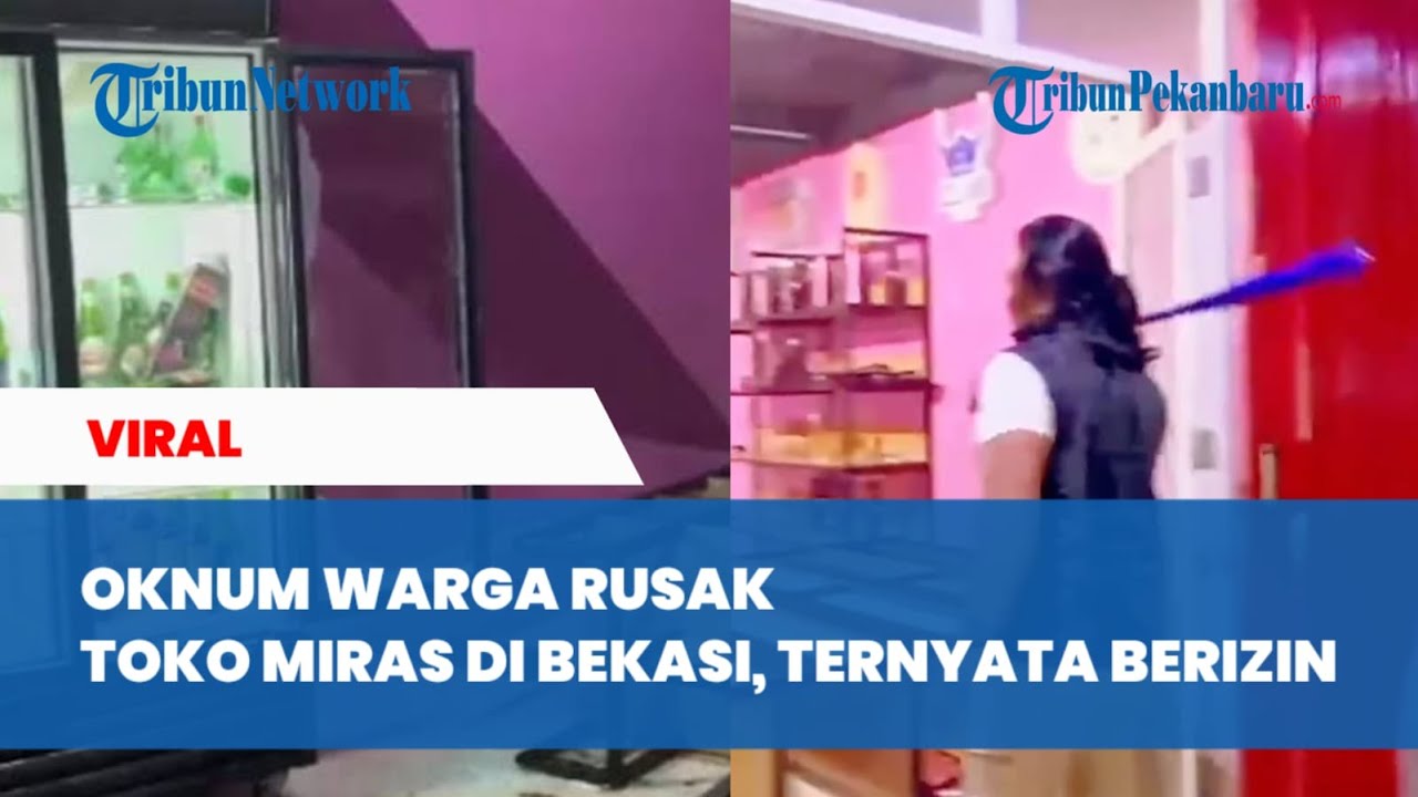 Toko Miras yang Dirusak Oknum Warga di Bekasi Timur Ternyata Berizin