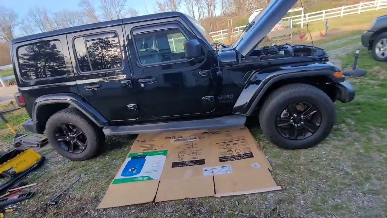 Installing a trailer wiring kit in the Jeep Wrangler JL.