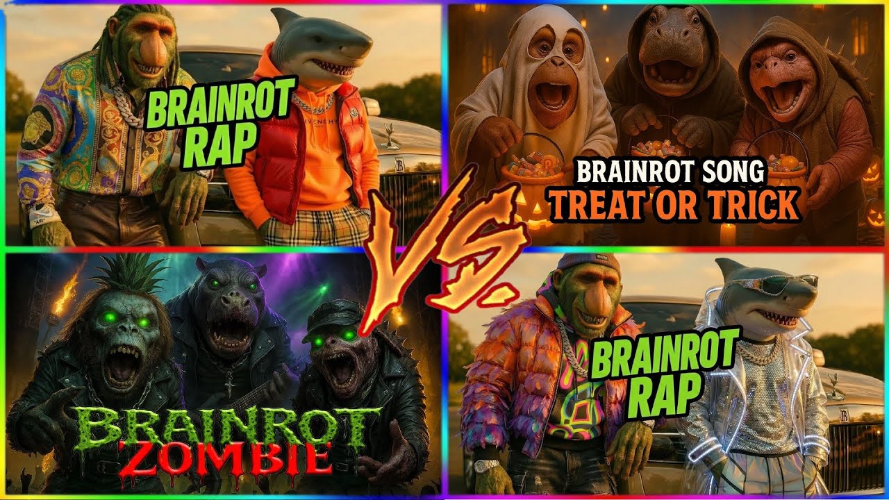 ⚠️ BRAINROT RAP 🆚 BRAINROT SONG: TREAT OR TRICK | ULTIMATE TILES HOP BATTLE 🎃🎶