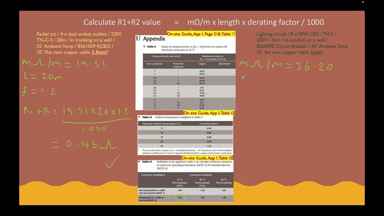 Step 6 - Calculate R1+R2 - 7 Part Series - Cable Selection