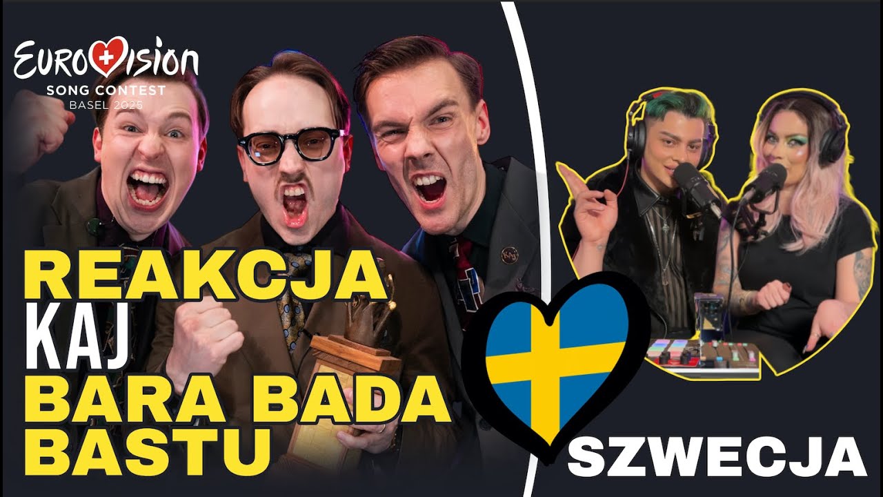 🇸🇪 Kaj - Bara Bada Bastu REAKCJE | Eurowizja 2025 Szwecja #Eurovision2025 #Szwecja #Kwalifikacje