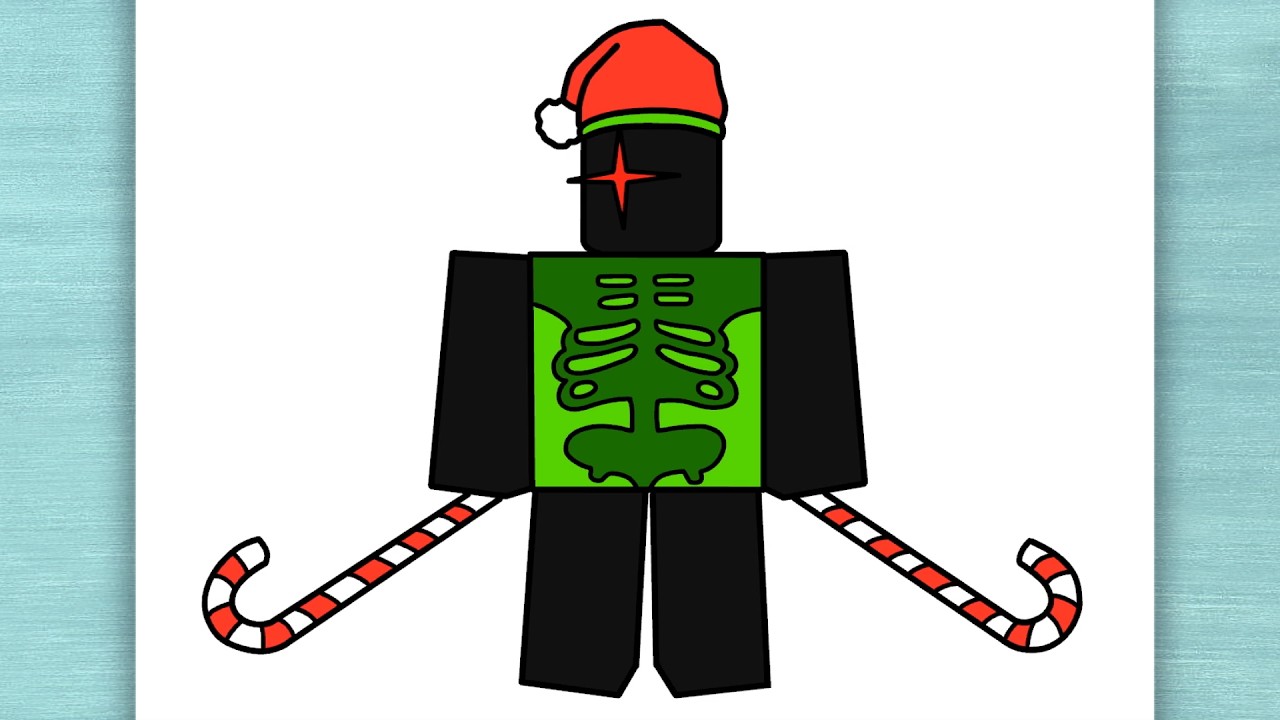 How to draw 1x1x1x1 from Forsaken christmas - Roblox