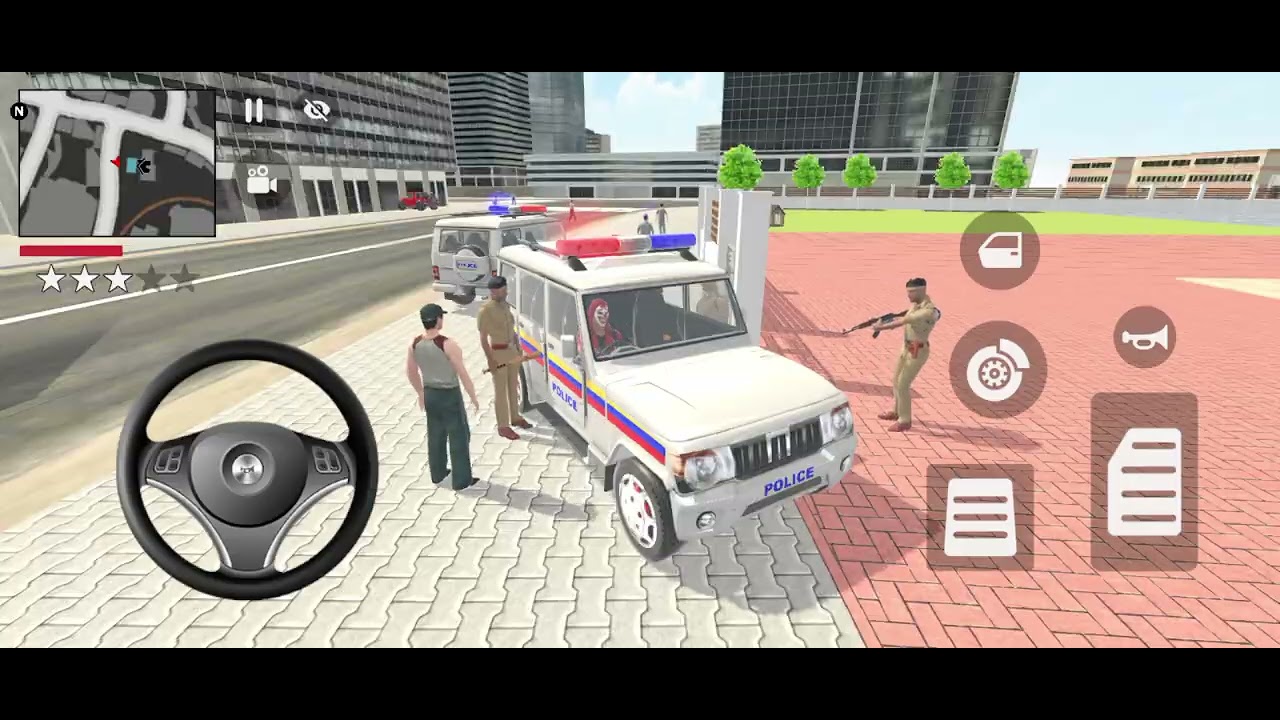 🚨Car Bike Game: Franklin Order In Indian Orange 🧡 Car And drives A Indian 💸 Police Car In SUV Game