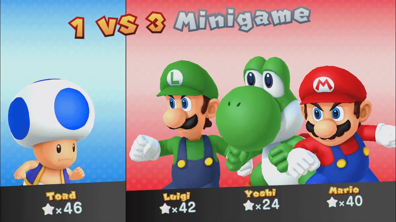 Mario Party 10 - Toad vs Yoshi vs Mario vs Luigi - Chaos Castle