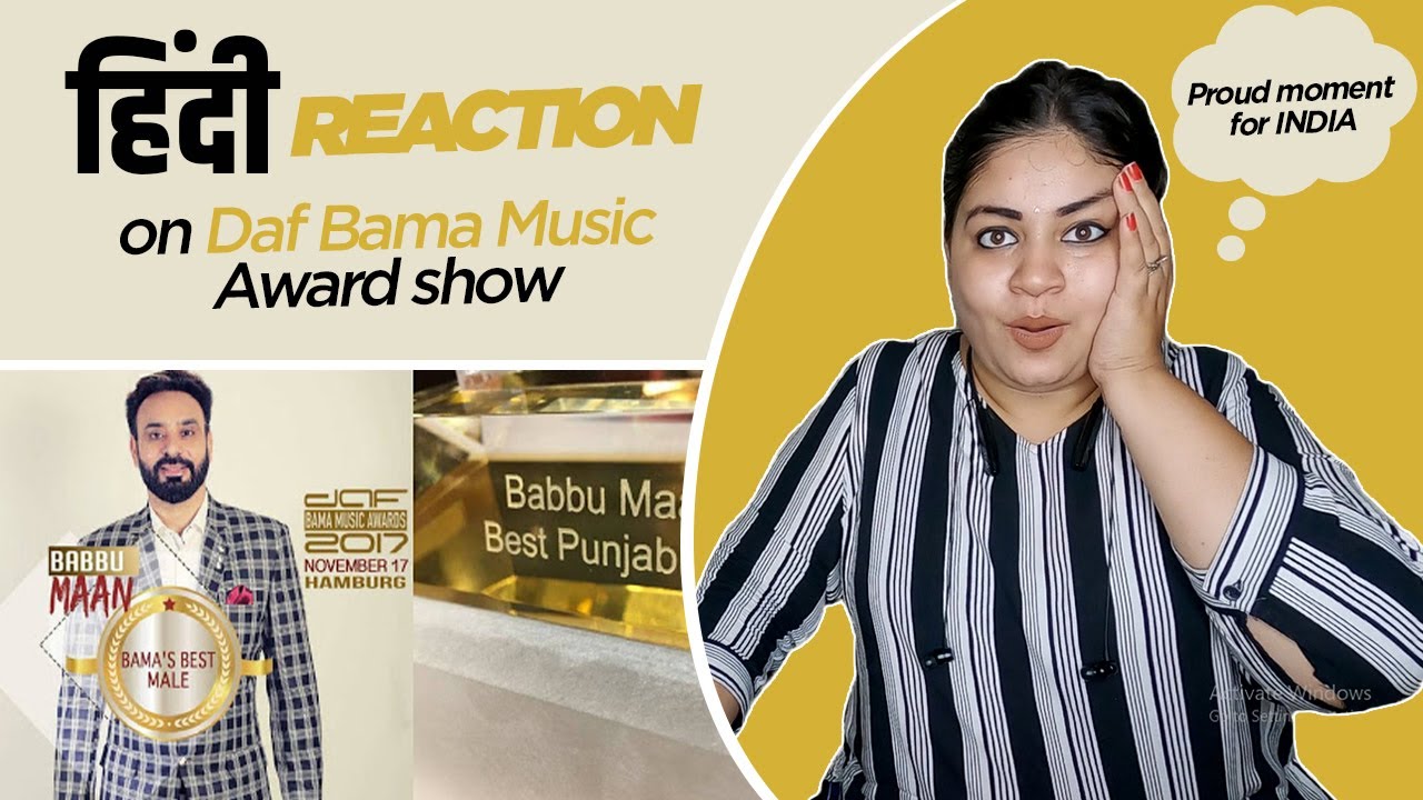 Reaction on Babbu Maan Performing in DAF Bama Awards 2017 ||