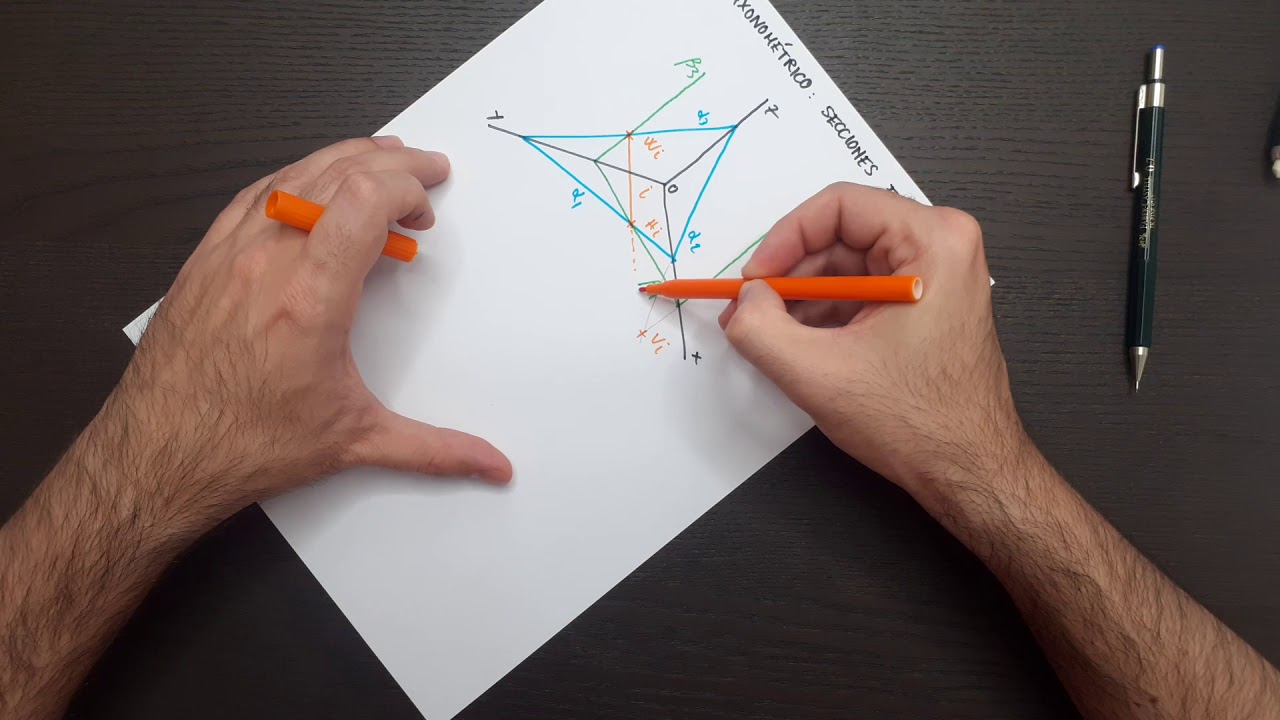 Teoría: Intersección Plano - Plano (Sistema Axonométrico)