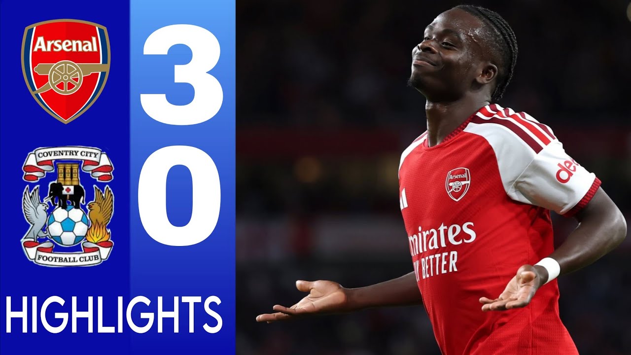 Arsenal vs Coventry City 3-0 Highlights | &Oslash;degaard HAVERTZ & SAKA Goals 🔴⚪ Premier League 2027