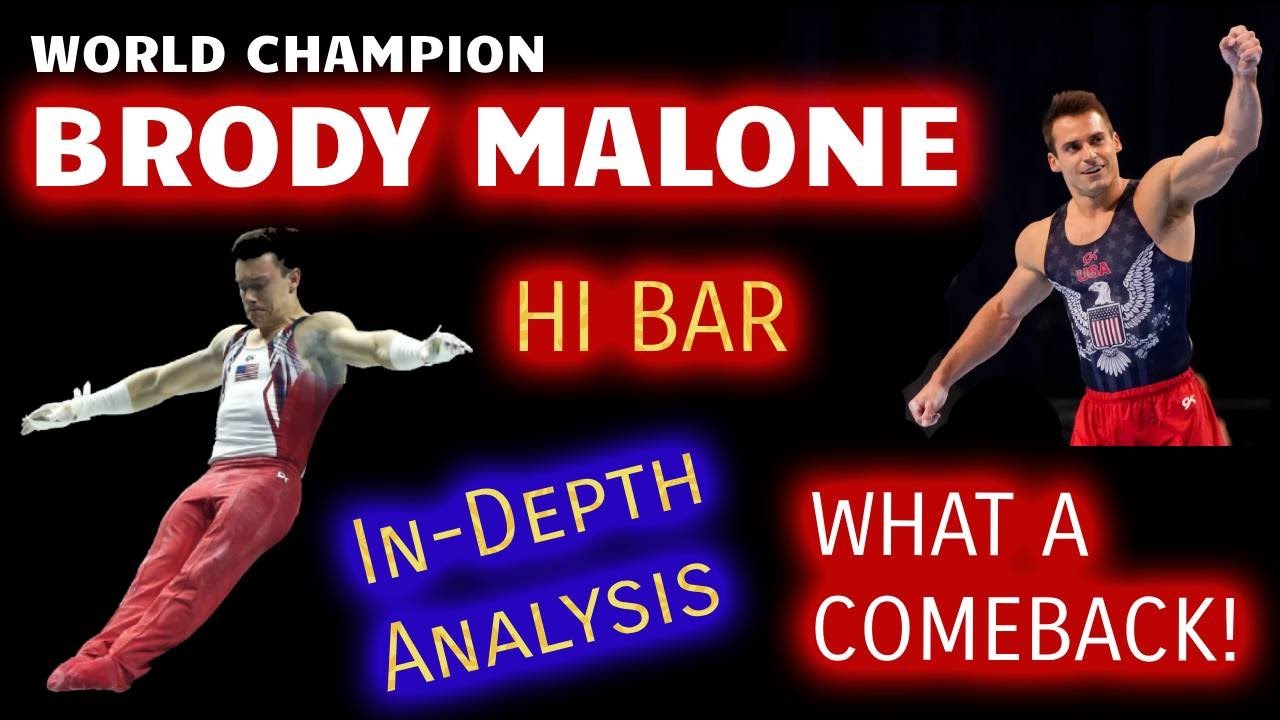 BRODY MALONE deep ANALYSIS of his high bar skills and routine by Olympian.  INCREDIBLE COMEBACK!!!