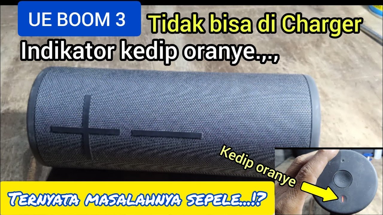 Speaker UE Boom 3 Mati Tidak Bisa di Cas charger |#ue_boom_speaker_charging_issues #ueboom3