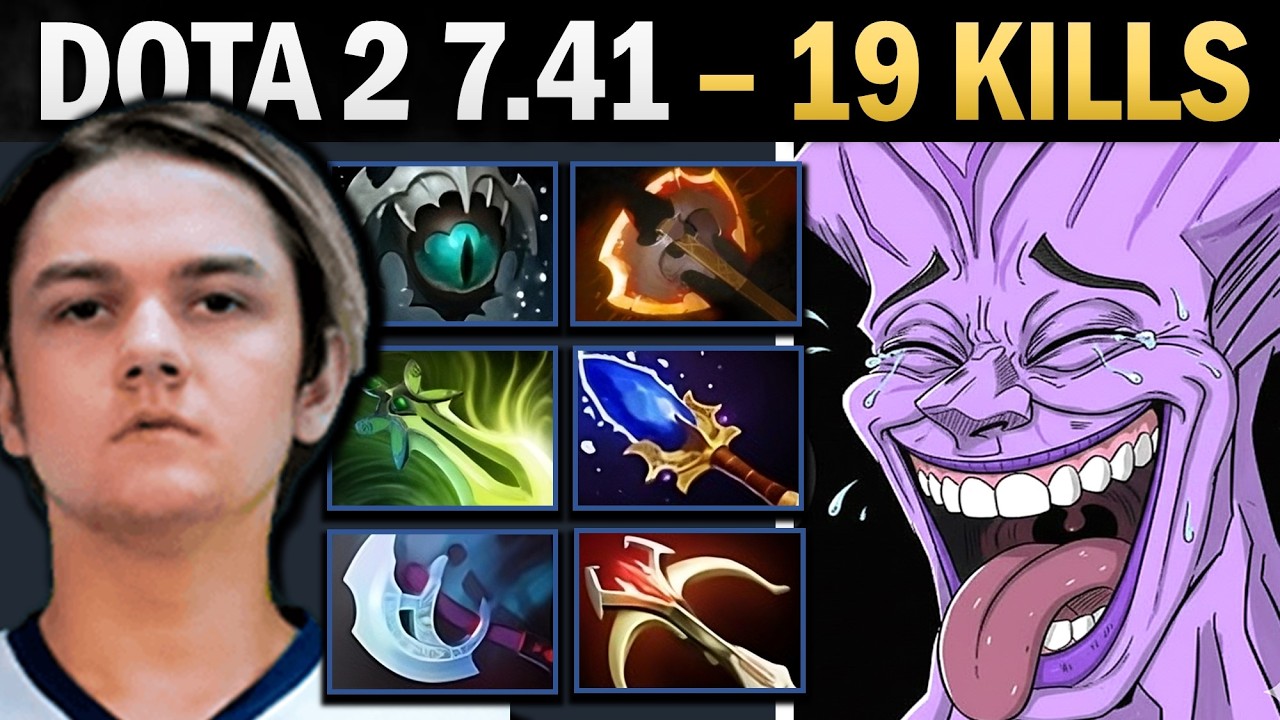 Faceless Void Dota 2 7.41 with 19 Kills and Aghanims - Dota 2 Gameplay